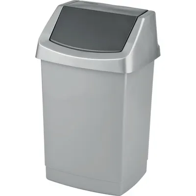 Coș de gunoi gri Curver Click-it, 25 l