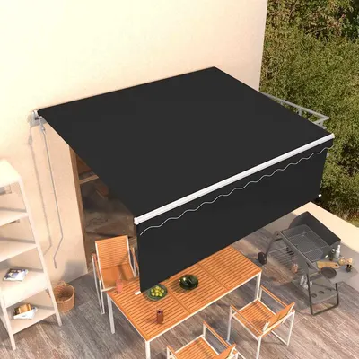 Gossi copertina retractabila automat cu stor, antracit, 4x3 m