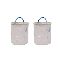 Coșuri de jucării pentru copii bej 2 buc. din material textil ø 18x22 cm Foxy – OYOY Mini