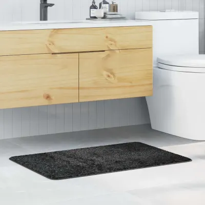 vidaXL Covoare de baie anti-derapante Gri închis 60 x 90 cm PP