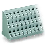Triple-deck PCB terminal block; 2.5 mm²; Pin spacing 7.5 mm; 3 x 2-pole; CAGE CLAMP®; 2,50 mm²; gray