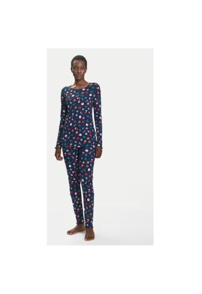 Pijama dama 3SUP3P03N - Bumbac - Bleumarin