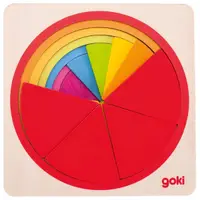 Puzzle din lemn Goki - Cerc