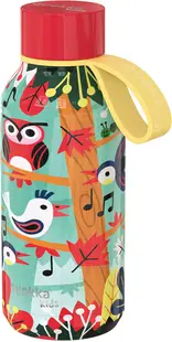 Sticlă termos Quokka Kids - Solid, Grove Birds, 330 ml