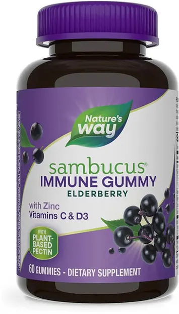 Sambucus Gummies, 60 tablete de jeleu, Nature's Way
