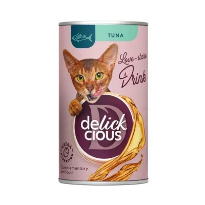 Bautura pentru pisici Delickcious cu ton 140 gr