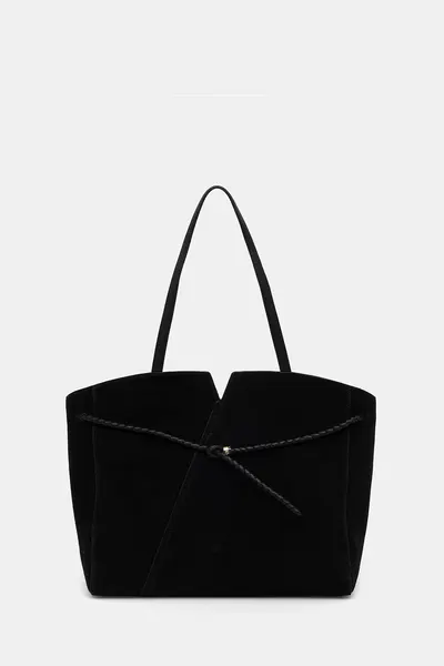BOSS geantă shopper pentru femei din piele întoarsă BOSS REVERS TOTE S