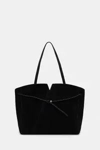 BOSS geantă shopper pentru femei din piele întoarsă BOSS REVERS TOTE S