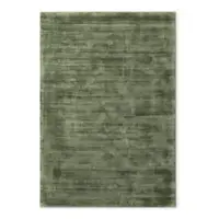 Covor verde țesut manual din viscoză 120x180 cm Noemi – Vikosa