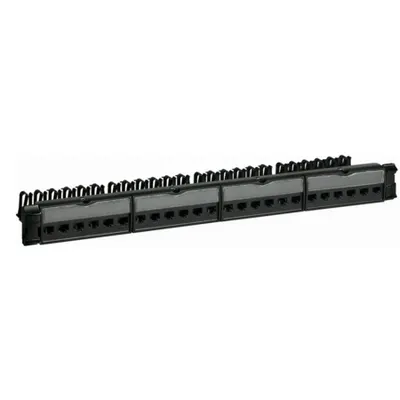 Patch panel equipped cu 24 RJ 45 connectors LCS³ - 19 - 1U - Cat.5e FTP - cu empty cassettes to be equipped
