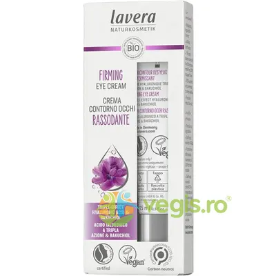 Crema Contur Ochi Antirid si Fermitate cu Acid Hialuronic si Bakuchiol 15ml