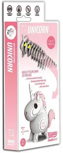 Figura de asamblare Eugy 3D - Unicorn
