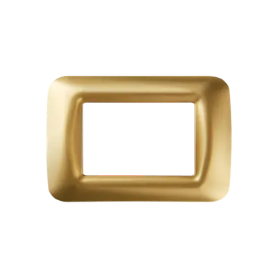 Placa Ornament Top System - in Technopolymer Gloss Finish - 3 Module- Antique Gold - System