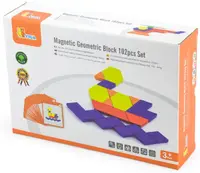 Set de joacă Viga - Forme magnetice, 102 piese
