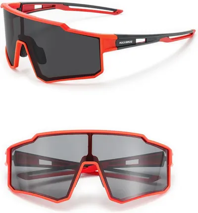 Ochelari de soare protecție UV, incasabil UV400 Tr90, roșu