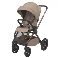 Carucior 2 in 1 pentru copii Espiro Clodi Stylish Beige 0-22 kg, pliabil, cu suspensii, maner reglabil si spatar reglabil