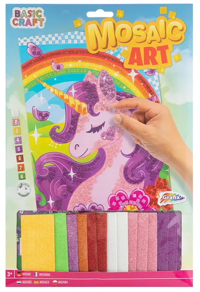 Set creativ Grafix -Mozaic cu margele, Unicorn