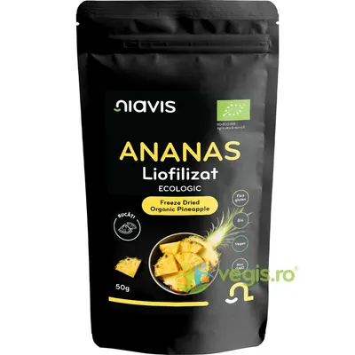 Ananas Liofilizat Bucati Ecologic/Bio 50g