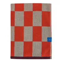 Prosop portocaliu/bej din bumbac organic din frotir 70x133 cm Retro – Mette Ditmer Denmark