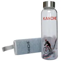 Sticla de apa Kanche - bicicleta mea, din sticla, 500 ml