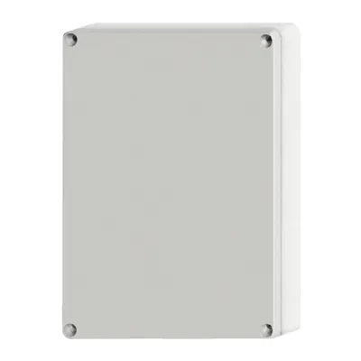 Cutie din ABS cu capac gri si balamale, 240x191x107mm