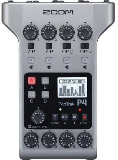 Reportofon audio Zoom - PodTrak P4, gri