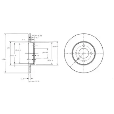 Disc frana DELPHI BG2454