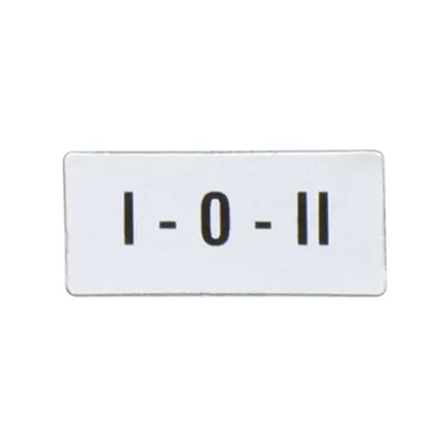 Eticheta cu Text pentru Lpx Au100 Legend Holder, International Labels For Selector Switches, I - 0 - Ii