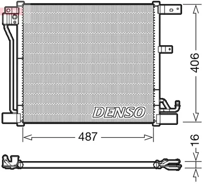 Radiator AC condensator potrivit NISSAN JUKE 1.6 06.10