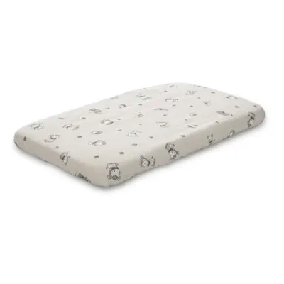 Cearceaf cu elastic pentru patut, 98 x 65 cm, 100% bumbac ranforce, Beige Jungle