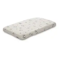 Cearceaf cu elastic pentru patut, 98 x 65 cm, 100% bumbac ranforce, Beige Jungle