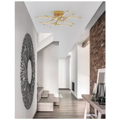 Plafoniera RACCIO Auriu Metal & Acrylic LED 48 Wat 230 Volt 3360Lm 3000K IP20