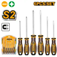 Surubelnite Set 6 buc Industrial HKSDS0628 – Otel S2, Varf Magnetic, SL/PH, 75–150 mm, Maner Ergonomic