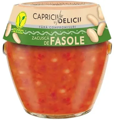 ​Zacuscă Engros de Fasole Capricii și Delicii,550 g