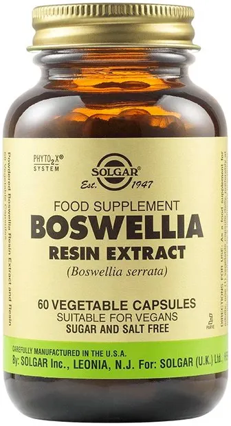 Boswellia Resin Extract, 60 capsule vegetale, Solgar