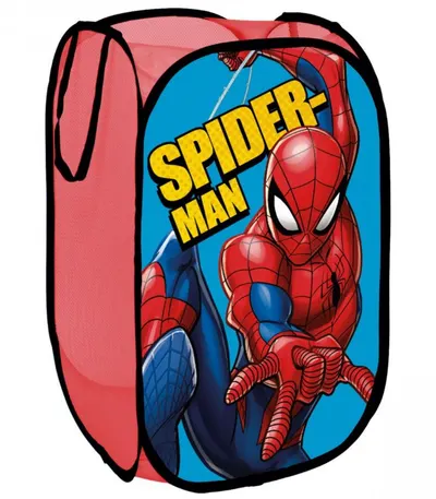 Cos textil pentru jucarii Spider-Man 36x36x58 cm