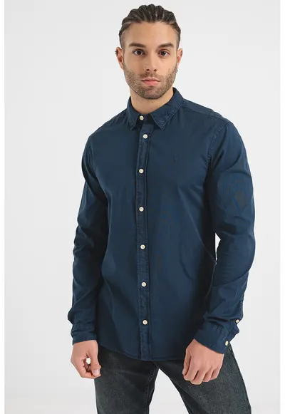 Camasa slim fit Hawthorne - Bleumarin
