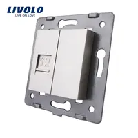 Modul Priza simpla rețea calculator, RJ45 Gri