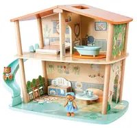 Set din lemn Hape - Casa tigrului din junglă, 34 piese