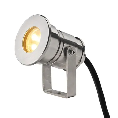 Spot pardoseala DASAR®PROJECTOR din otel inoxidabil de proiectoare pentru exterior, cu LED-uri, 3000K, IP68, din otel inoxidabil 316, 12-24V, 7W