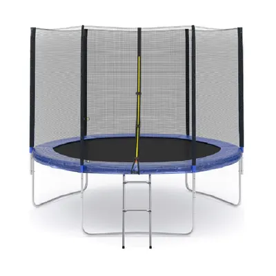 Trambulina pentru copii, Action One High Quality, 244 cm, cu plasa de protectie si scara