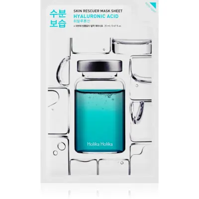 Holika Holika Skin Rescuer Hyaluronic Acid mască textilă hidratantă cu acid hialuronic 20 ml