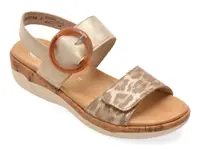 Sandale REMONTE bej, R6853, din piele ecologica