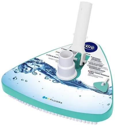 Cap de aspirare triunghiular pentru curățarea piscinei Gre - Cu perii