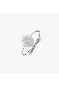 Inel din argint Birthflower - March Daffodil