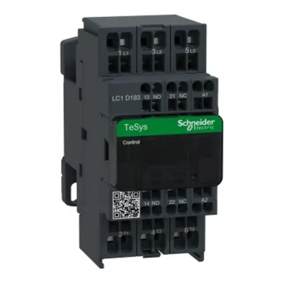Contactor, TeSys Deca, 3P(3NO), AC-3/AC-3e, <=440V, 18A, bobina 220V AC 50/60Hz, terminale cu arc