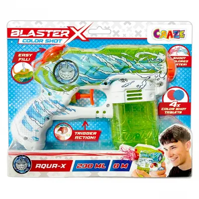 Pistol cu apă Craze - Blaster-X, 230 ml, sortiment