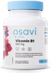 Vitamin B1, 100 mg, 60 capsule, Osavi