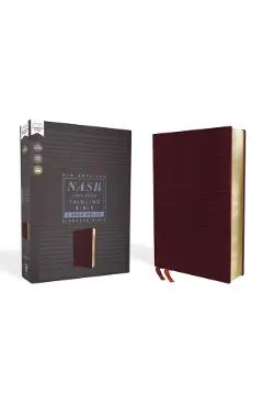 Nasb, Thinline Bible, Large Print, Bonded Leather, Burgundy, Red Letter Edition, 1995 Text, Comfort Print