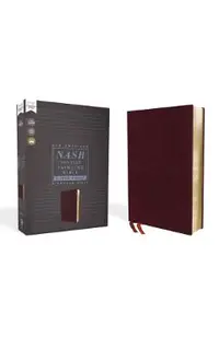 Nasb, Thinline Bible, Large Print, Bonded Leather, Burgundy, Red Letter Edition, 1995 Text, Comfort Print